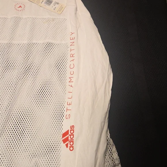 Long Sleeve, Loose Fitting, White Mesh Athletic Top - Size 36 - Picture 3 of 4